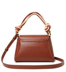 Bolsa Satchel Marrom Couro Loren Pequena Bolsa Satchel Marrom Couro Loren Pequena