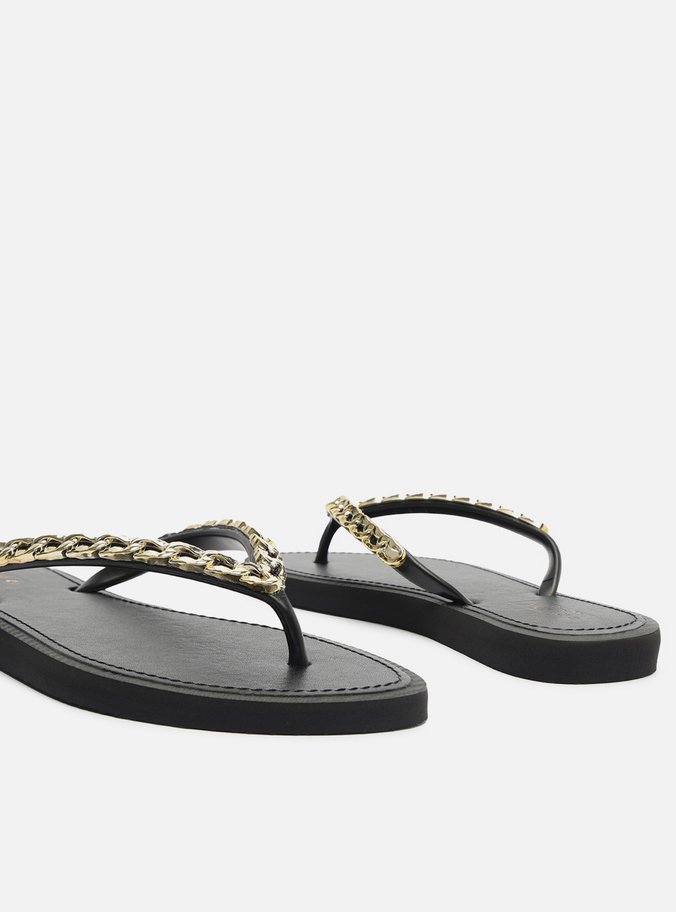 Chinelo de Dedo Preto Corrente Essential