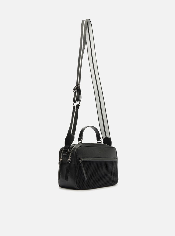 Bolsa Tiracolo Preta Prione Média Tela