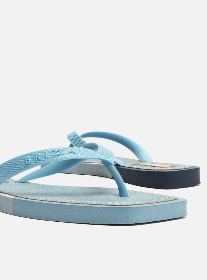 Chinelo de Dedo Azul Jeans Color Square Brizza