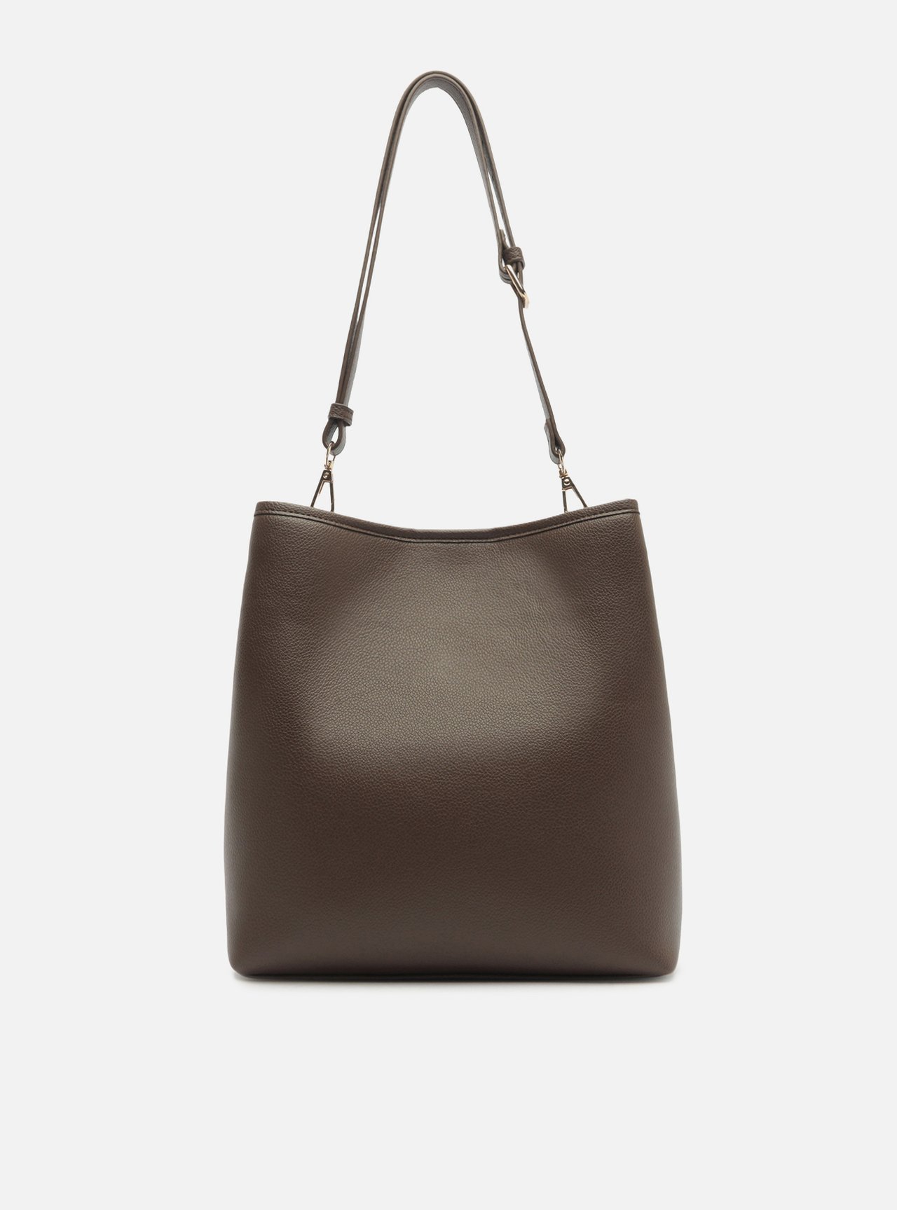Bolsa Shopping Marrom Grande Metais — foto 3