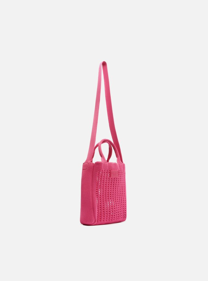 Bolsa Tote Rosa Croche Monaco Pequena