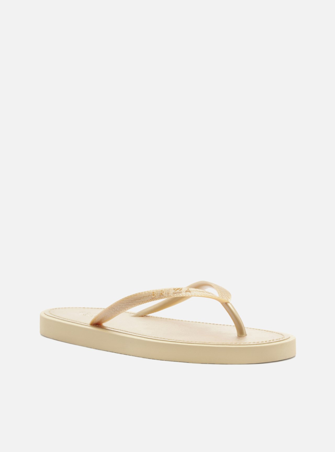 Chinelo de Dedo Metalizado Dourado Brizza — foto 2