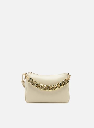 Bolsa Tiracolo Off-White Iara Pequena Bege