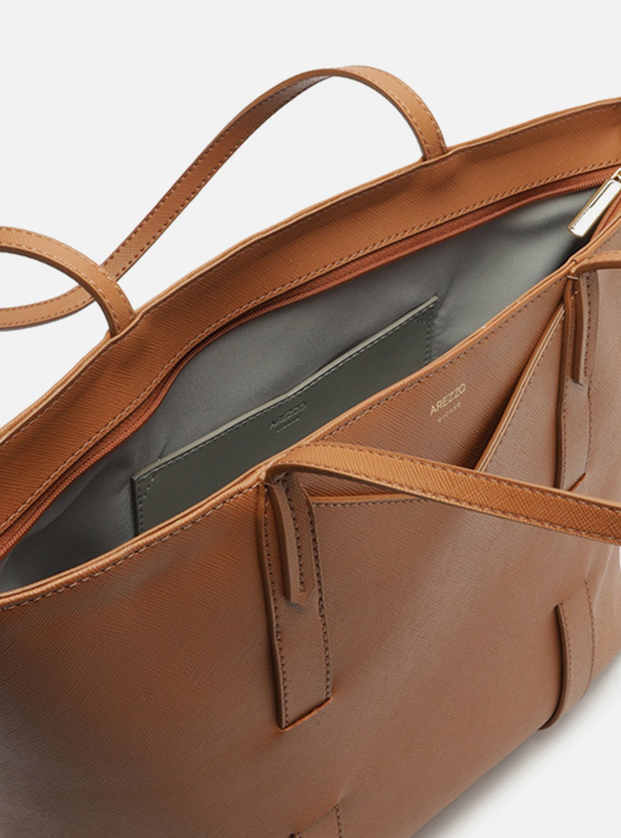 Bolsa Shopping Marrom Grande Tiras Capa — foto 4