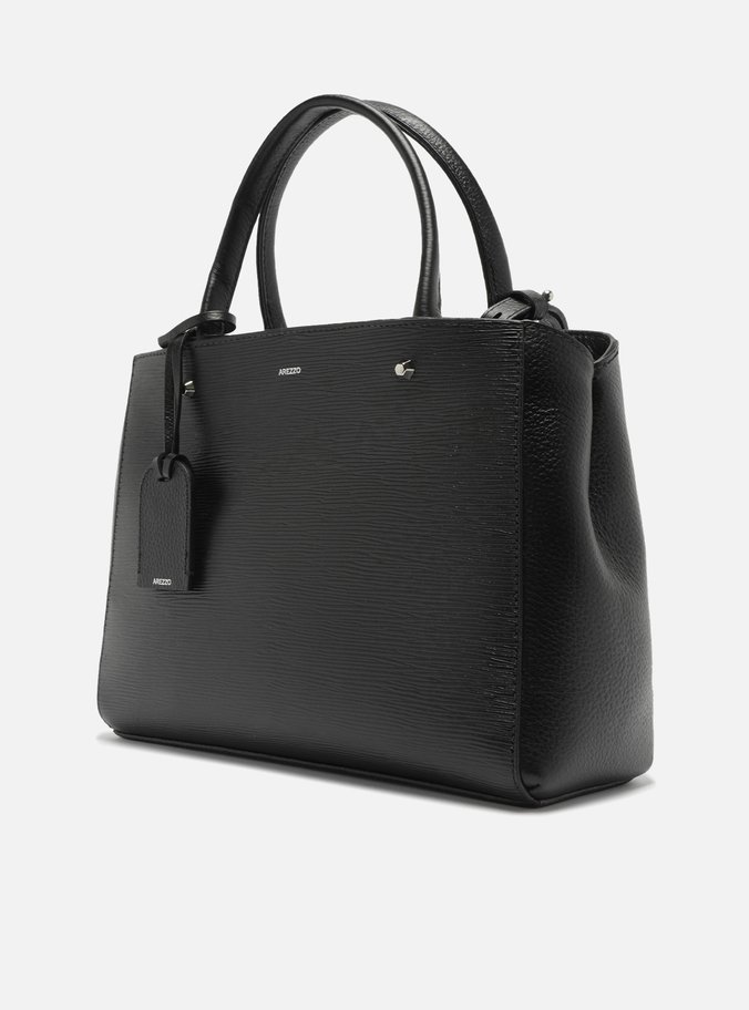 Bolsa Couro Tote Média Bella Preta
