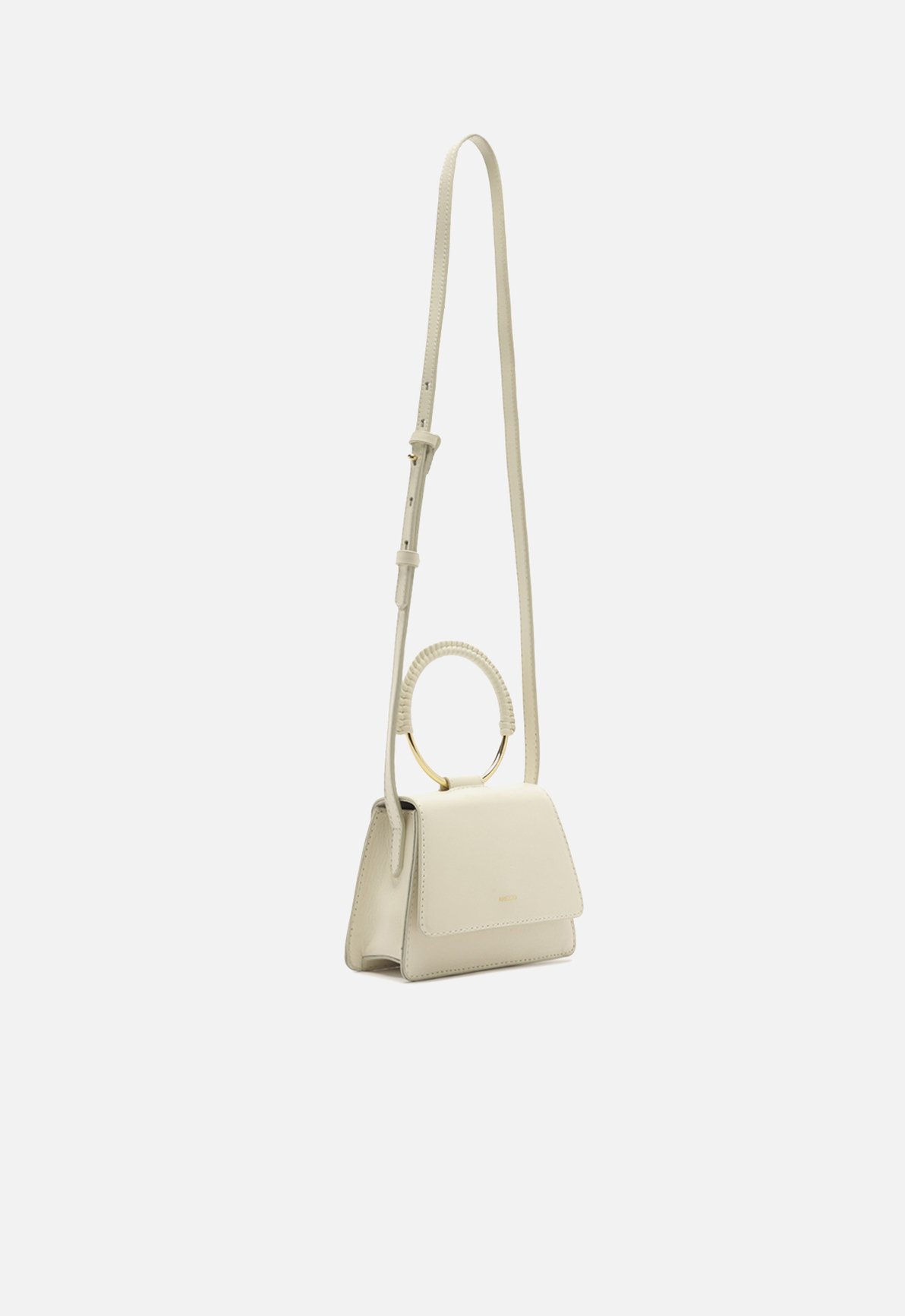 Bolsa Tiracolo Branca Couro Pequena — foto 5