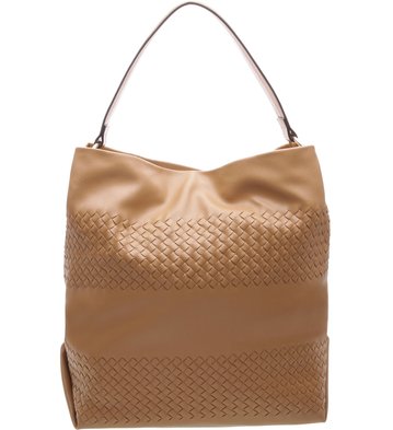 Bolsa Tiracolo Grande Tressê Tan
