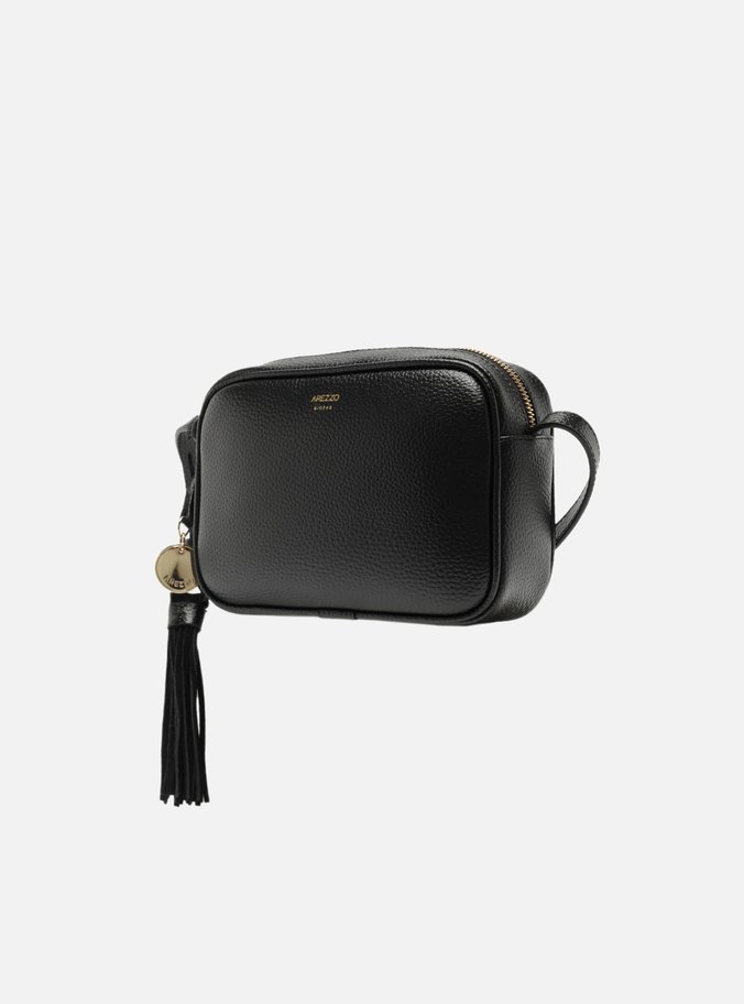 Bolsa Tiracolo Preta Pequena Charm Barbicacho