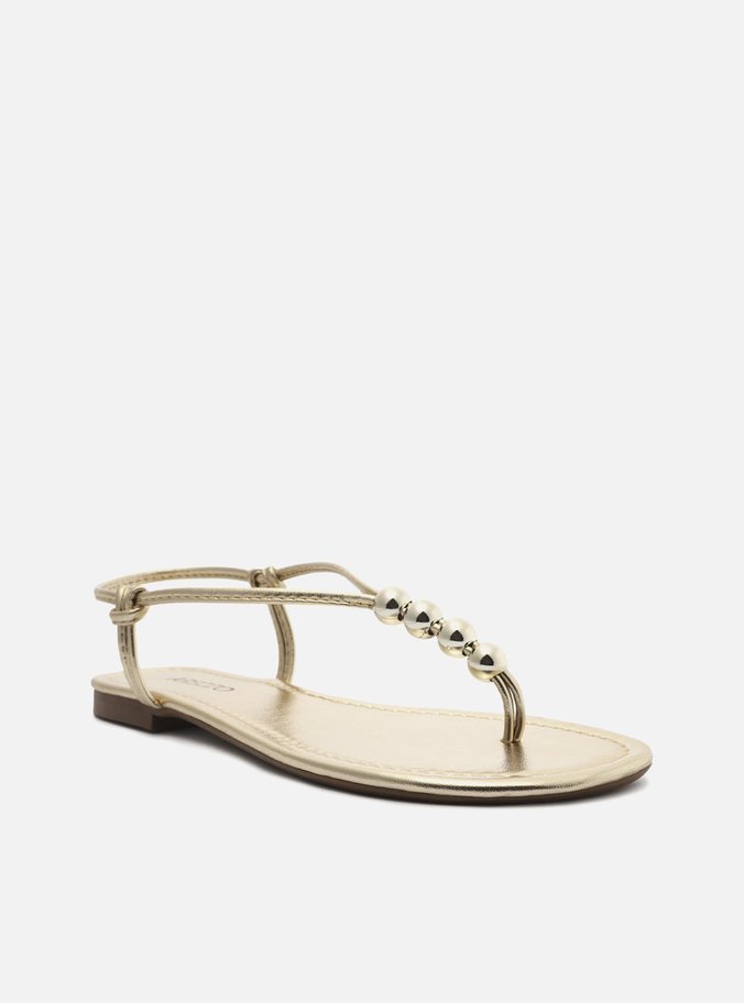 Sandália Rasteira Dourada Slim Light Citrus