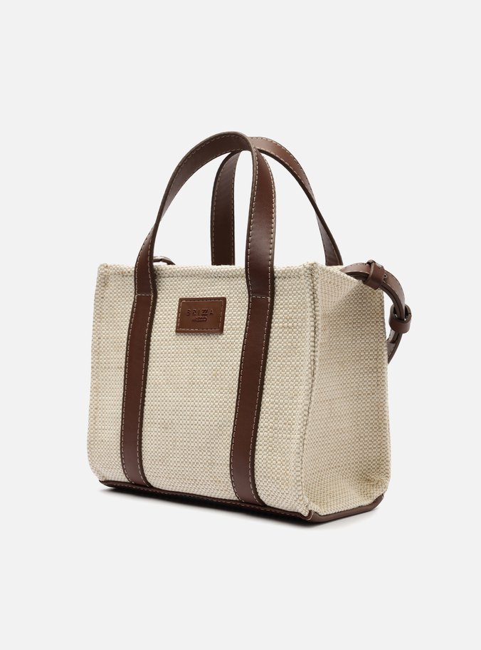 Bolsa Tote Cru Linho Pequena Lulu