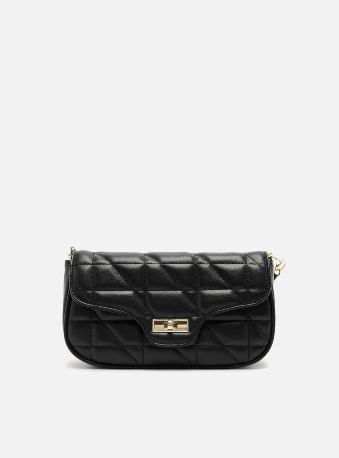 Bolsa Tiracolo Preta Média Matelassê