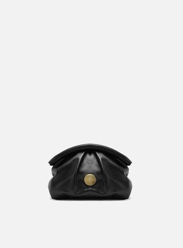 Arezzo — Bolsa Tiracolo Preta Couro Pequena