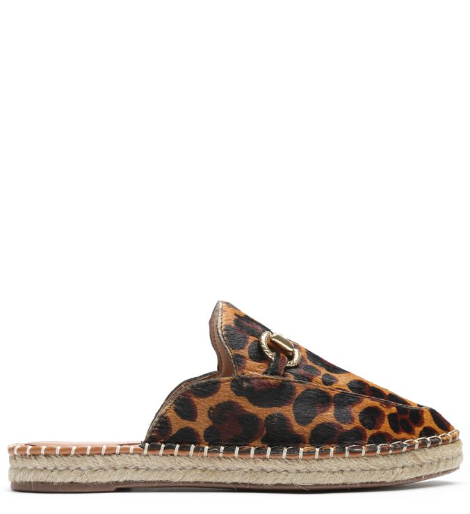 Espadrille Animal Print Pelo Onça Corda