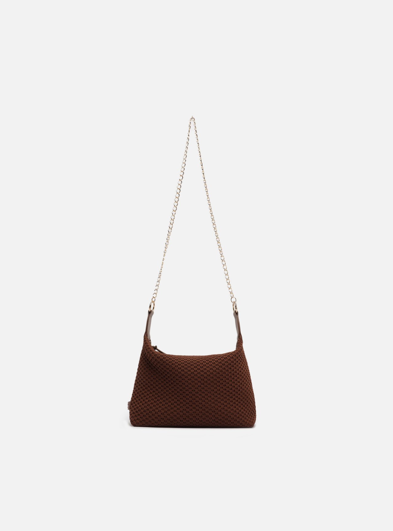 Bolsa Tiracolo Marrom Crochê Zaya Pequena — foto 1