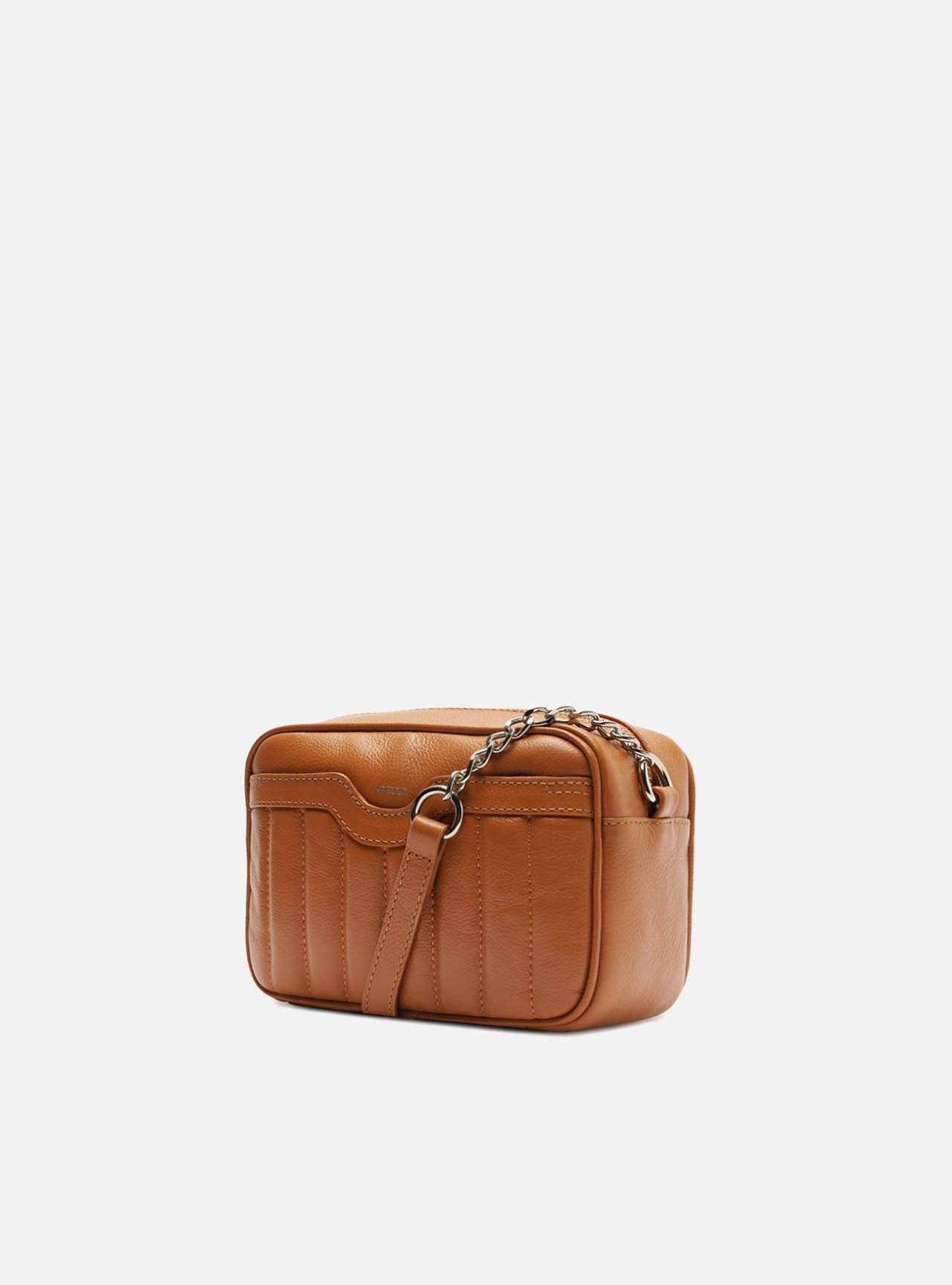 Bolsa Tiracolo Marrom Couro Francine Pequena — foto 2