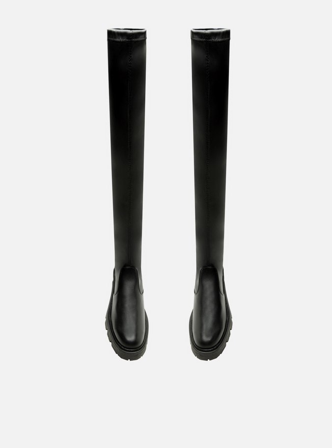 Bota Over The Knee Preta 
