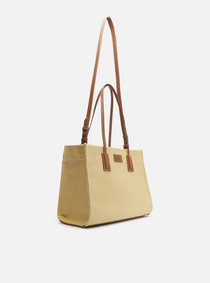 Bolsa Shopping Multicolorida Palha Brizza