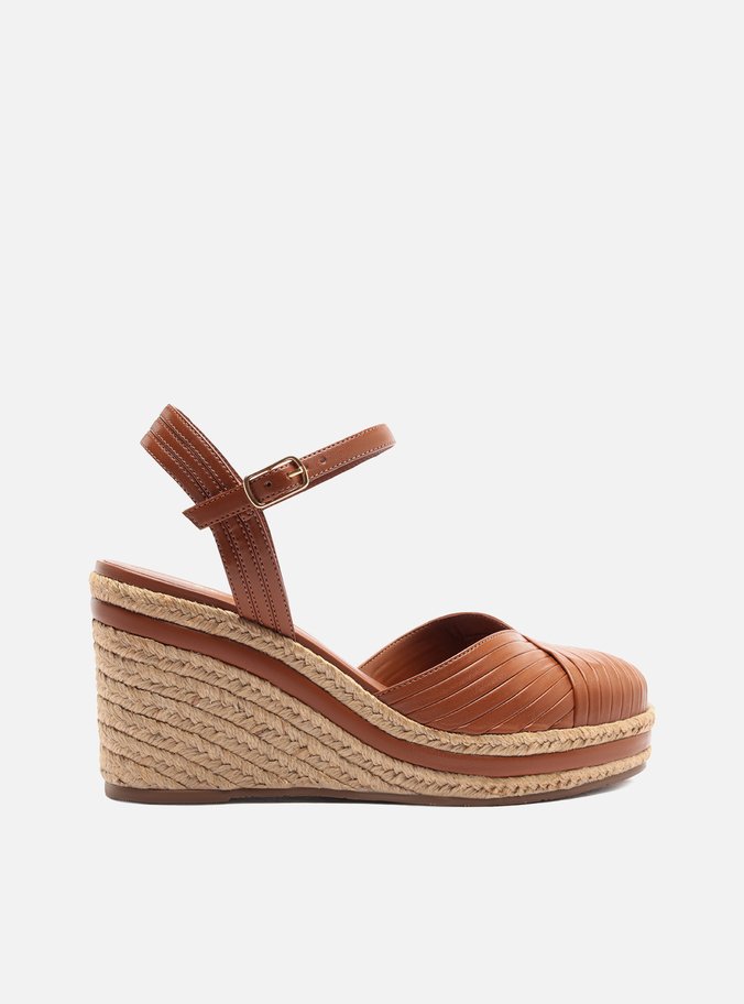 Sandália Marrom Salto Anabela