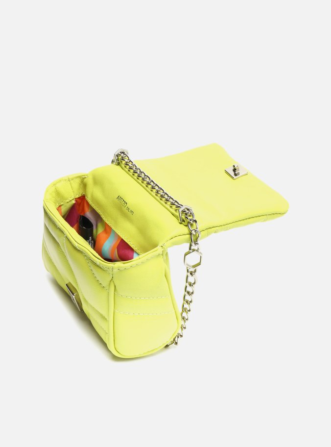 Bolsa Tiracolo Verde Lima Couro