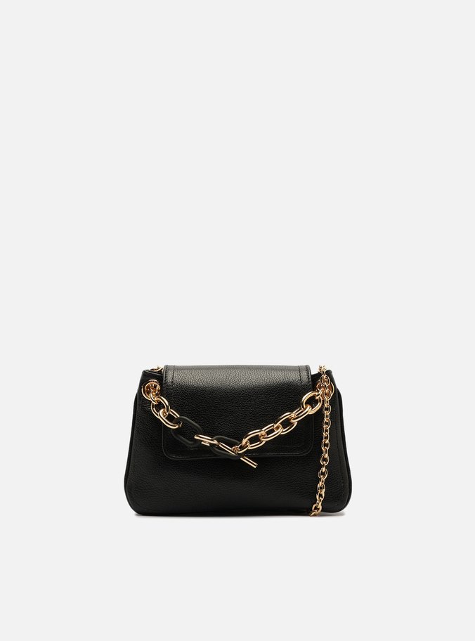 Bolsa Tiracolo Preta Couro Claire Pequena