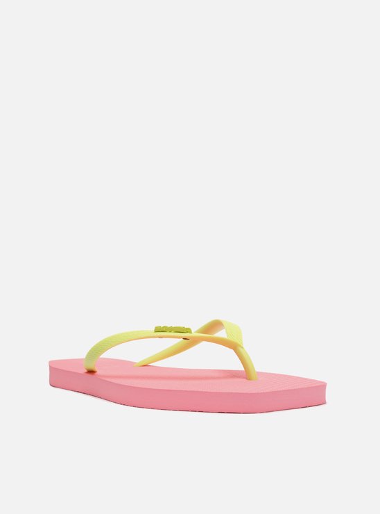 Chinelo de Dedo Multicolorido Bico Quadrado Brizza