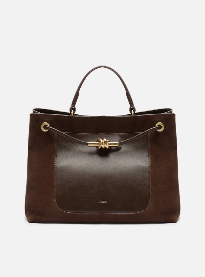 Bolsa Tote Marrom Couro Helena Grande