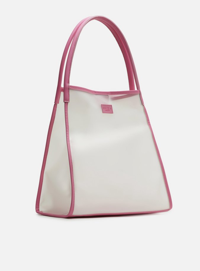 Bolsa Tote Rosa Vinil Multicolorida Piscine Grande
