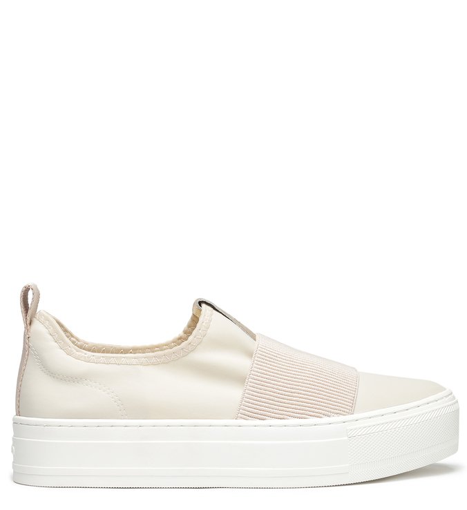 Slip On Off White Sola Alta Elástico