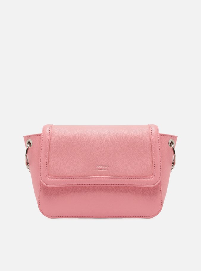 Bolsa Tiracolo Rosa Pequena Alça Corrente