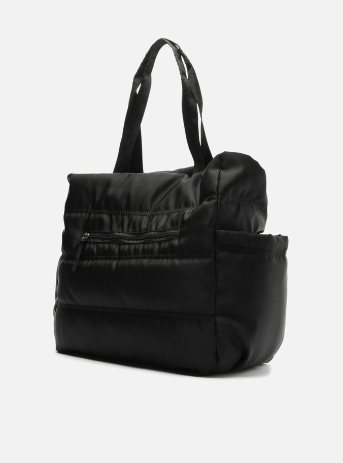 Bolsa Shopping Preta Nylon Gigi Sporty Grande