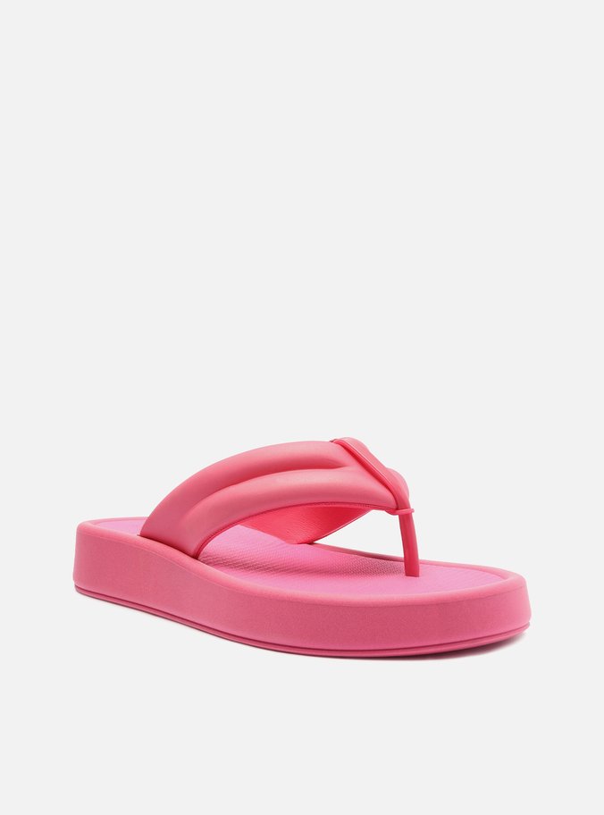 Sandália Rosa Tiras Largas Brizza