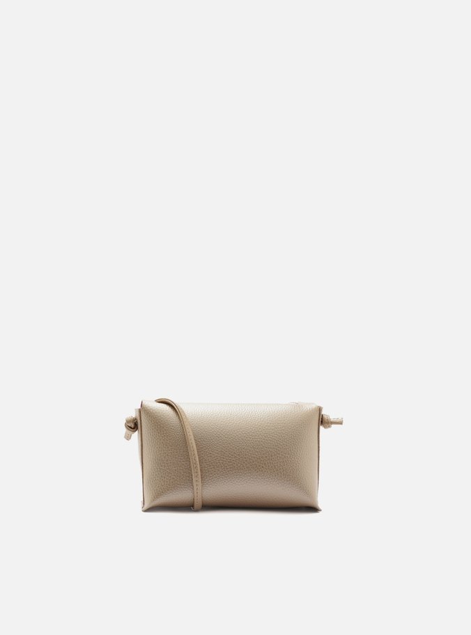 Bolsa Tiracolo Metalizada Pequena Costuras