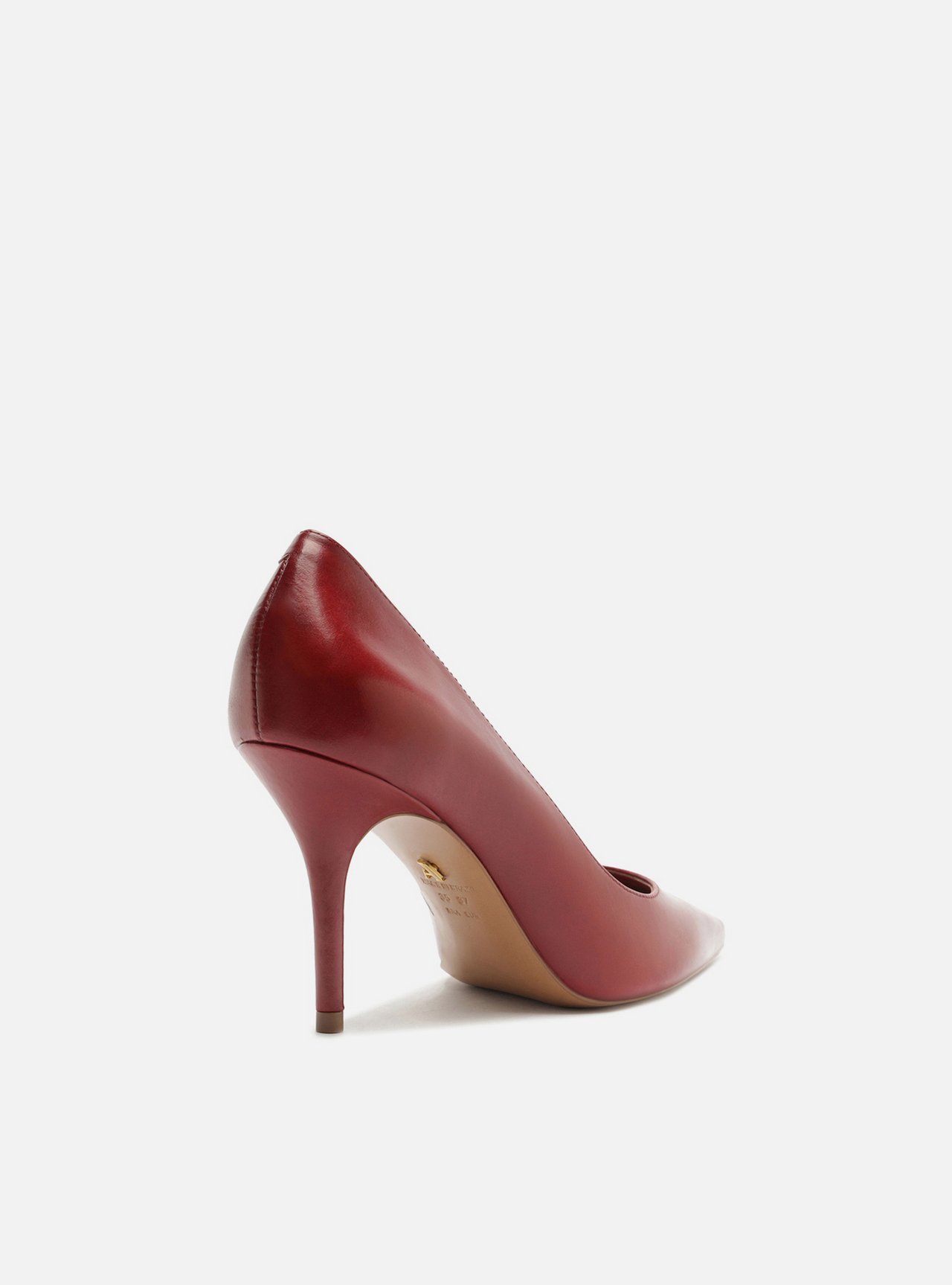Scarpin Vermelho Couro Salto Fino Verniz — foto 3