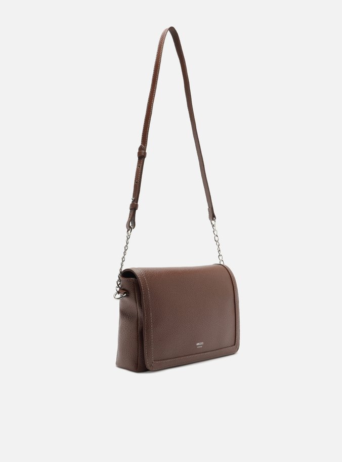 Bolsa Tiracolo Marrom Média