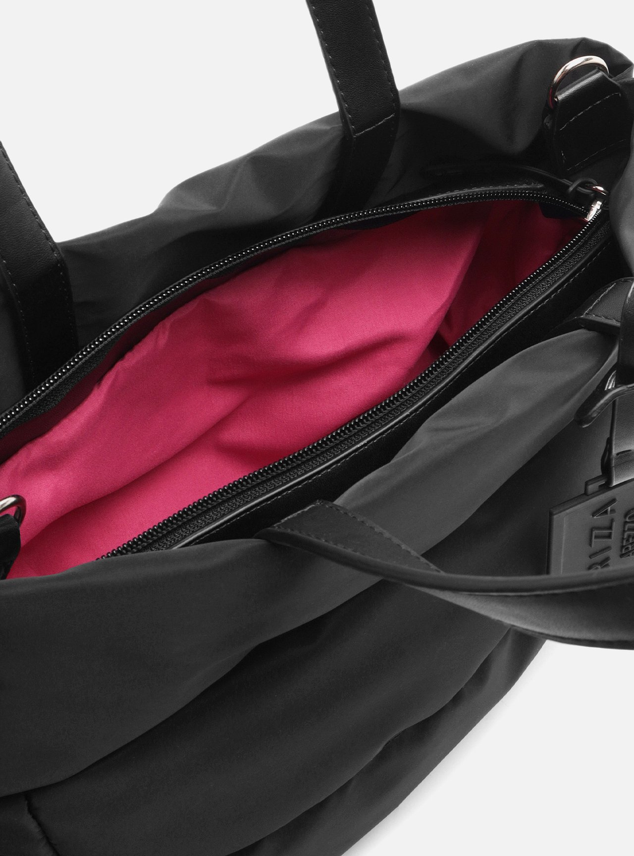 Bolsa Shopping Preta Nylon Média — foto 4