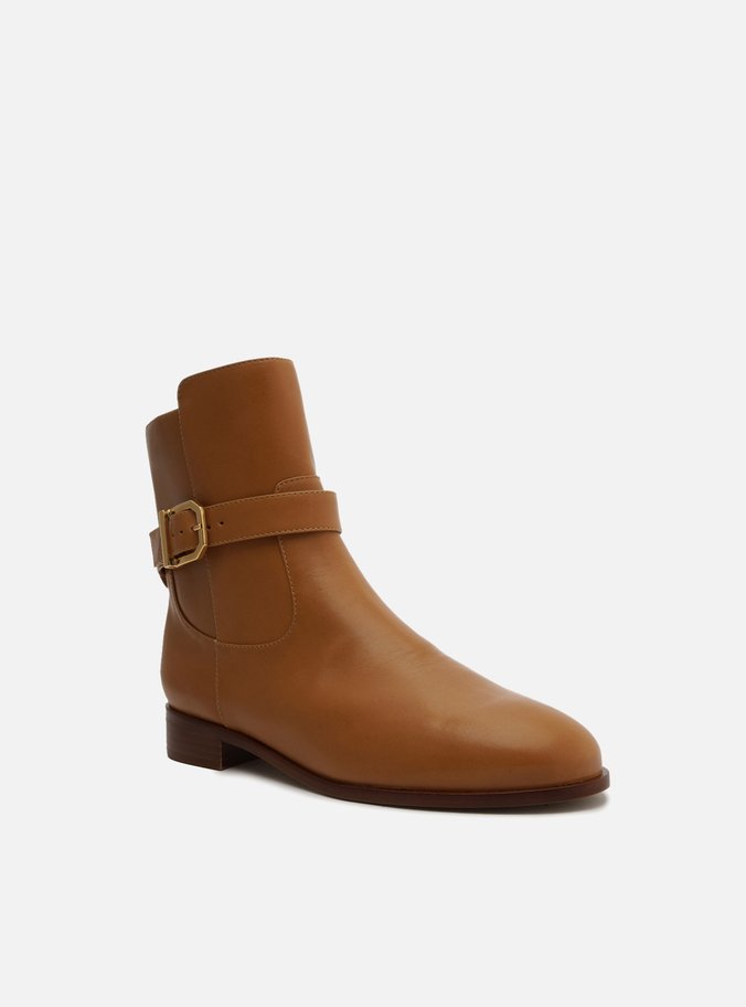 Bota Marrom Couro Cano Curto Savannah