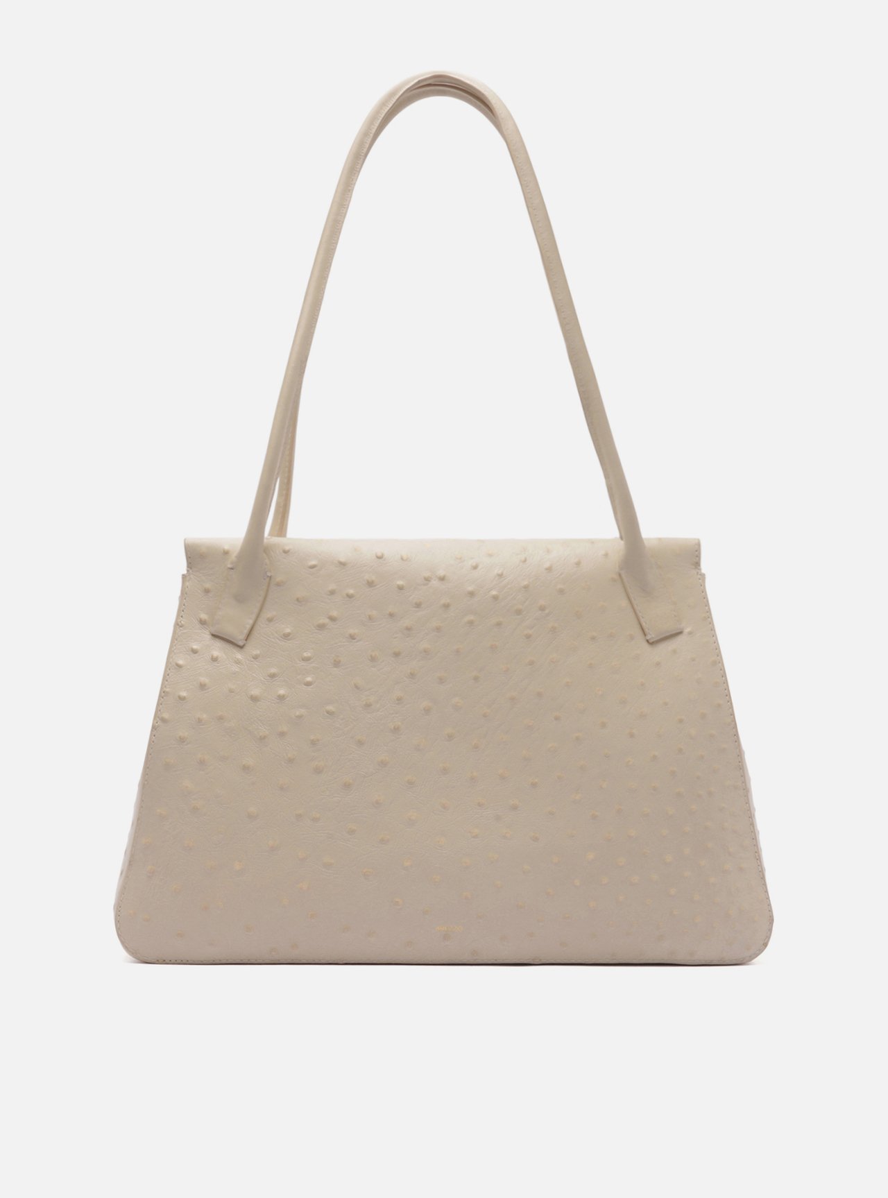 Bolsa Shopping Off-White Couro Grande Metais Textura — foto 3