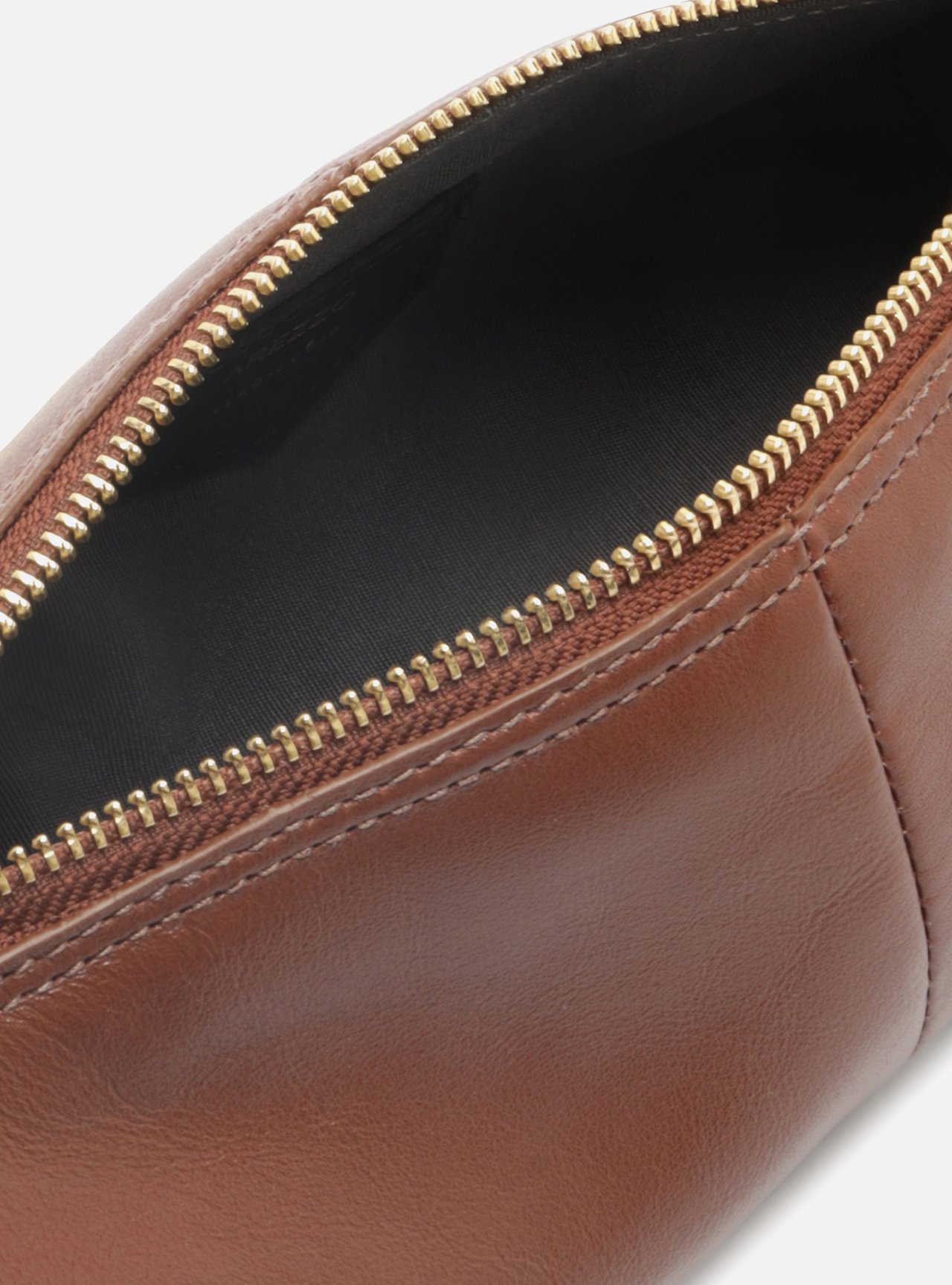 Bolsa Shoulder Marrom Couro Média — foto 4