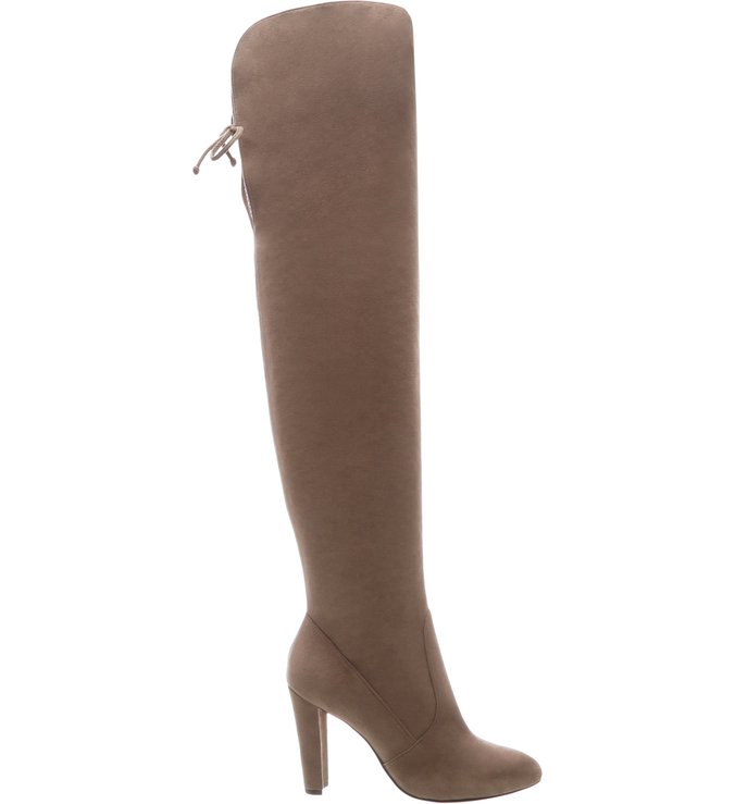 Bota Over the Knee Veludo Salto Rato