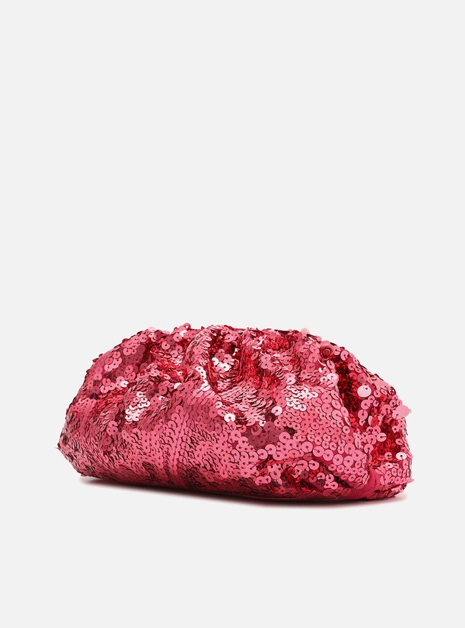 Bolsa Tiracolo Rosa Aria Pequena Paetê