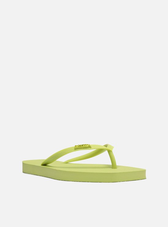 Chinelo de Dedo Verde Bico Quadrado Tiras Brizza