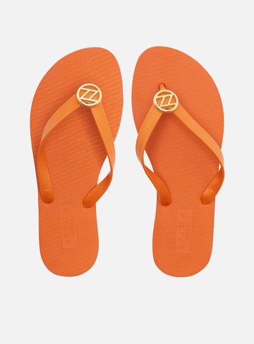 Arezzo — Chinelo Laranja Essential Metal ZZ