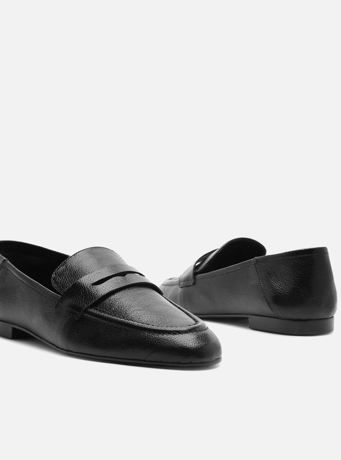 Mocassim Preto Couro