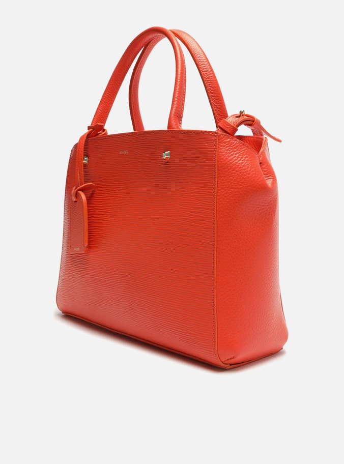Bolsa Tote Laranja Couro Wave Bella Grande | Arezzo