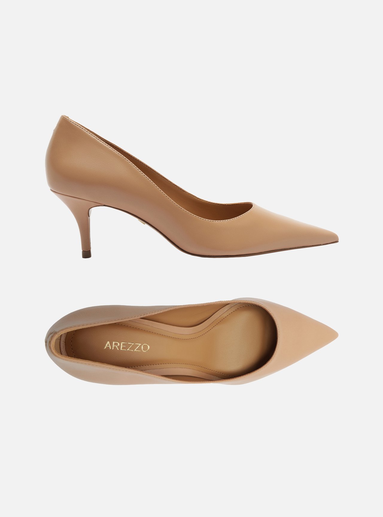 Scarpin Nude Couro Salto Fino Essencial 60 — foto 5