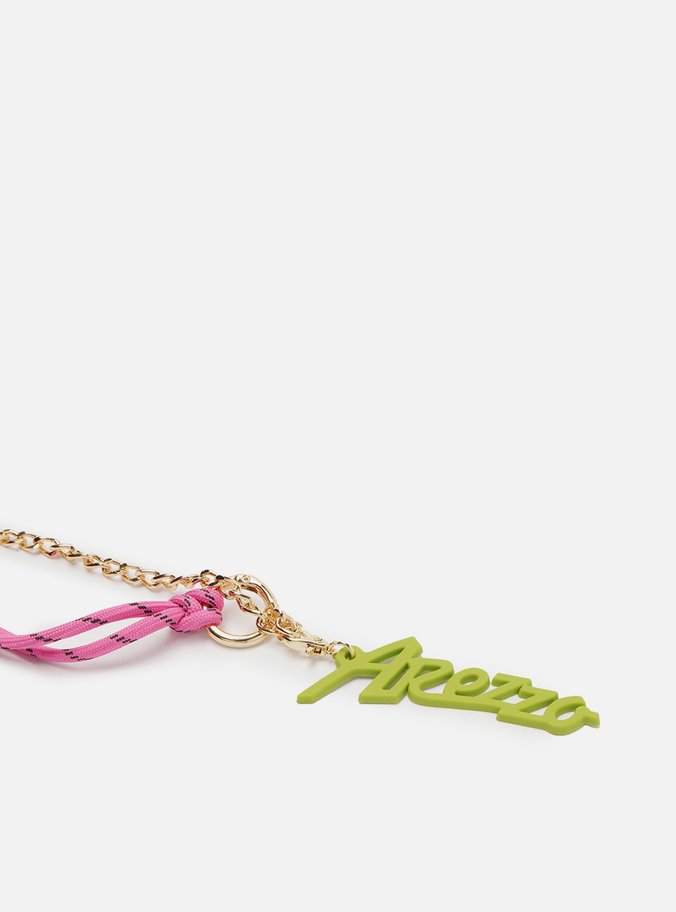 Bag Charm Rosa Cordão Corrente Custom