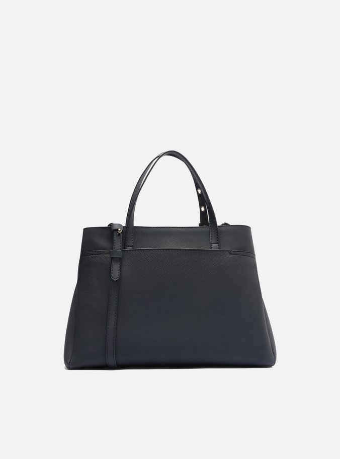 Bolsa Tote Azul Média Alça Fivela
