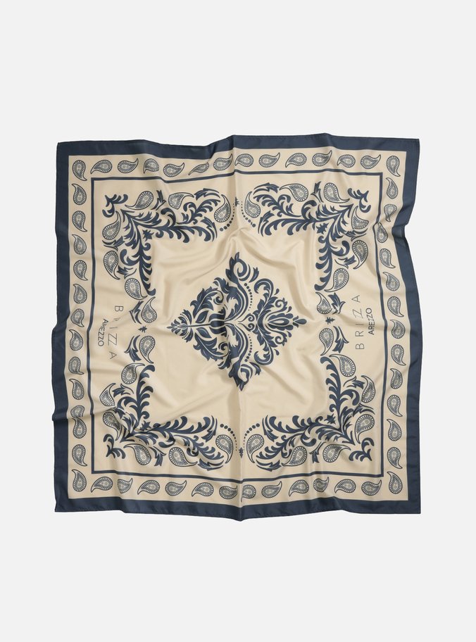 Lenço Paisley Azul Brizza