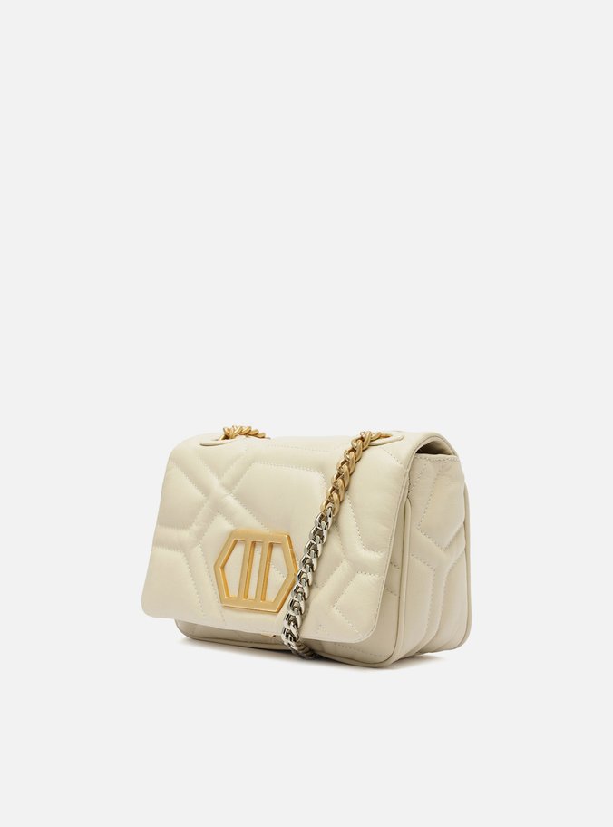 Bolsa Tiracolo Branca Couro Emma Média